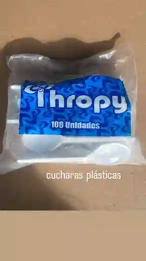 Cucharas De Plástico X100und