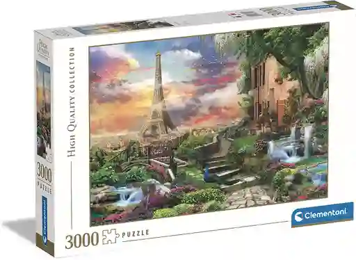 Rompecabezas Adulto 3000 Piezas Paris Torre Eiffel Clementoni