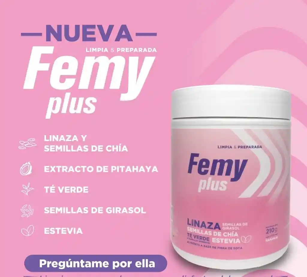 Suplemento De Fibra Femy Plus 210 G