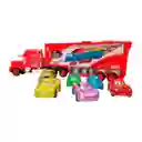 Cars Rayo Mcqueen Mula Camion Mack Grande + 6 Carros Impulso