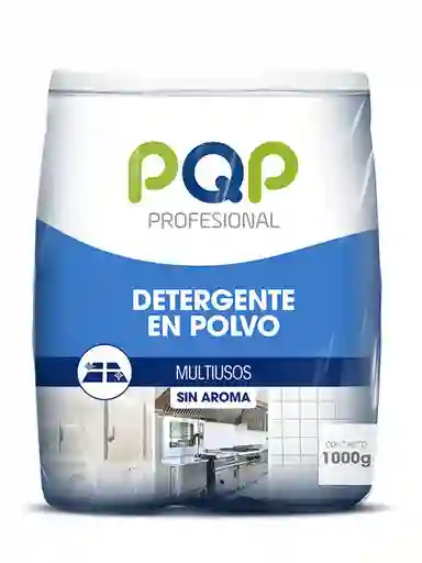 Detergente En Polvo Multiusos Pqp Profesional Sin Aroma 1 Kg