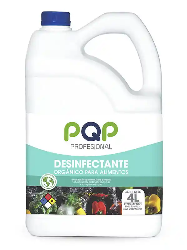 Desinfectante Orgánico Pqp Profesional 4 L