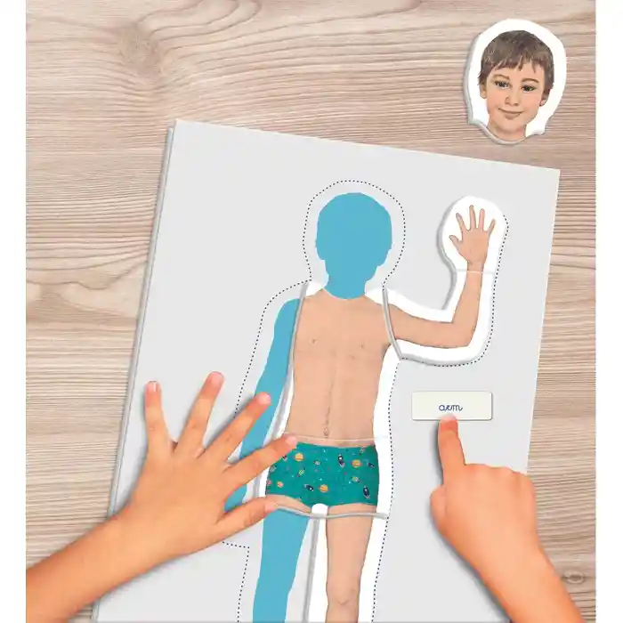 Juego Didáctico Montessori Aprendiendo El Cuerpo Humano Niño