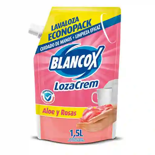 Lavaloza Líquido Blancox Aloe Y Rosas Doypack 1.5 L