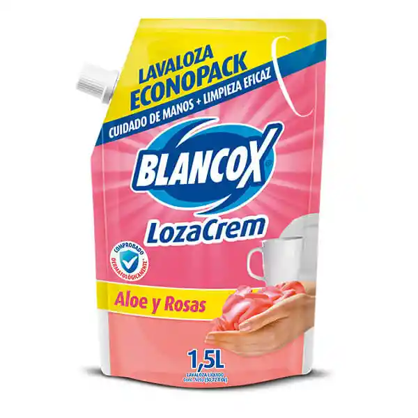 Lavaloza Líquido Blancox Aloe Y Rosas Doypack 1.5 L