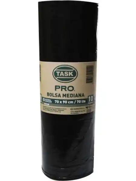 Bolsas Para Basura Bio Task-pro Negras 70 X 90 Rollo X 10