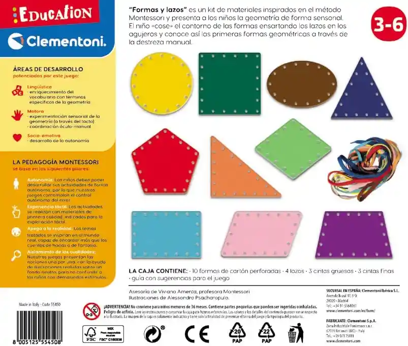 Juego Didáctico Montessori Motricidad Fina Formas Y Colores