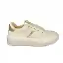 Zapato Dama Calzado Mujer Tenis Casual Karla Chacon Romane Beige 38