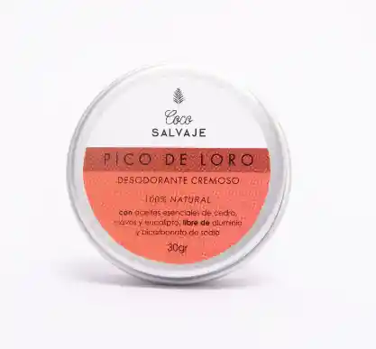 Desodorante Cremoso Coco Salvaje 30g - Pico De Loro