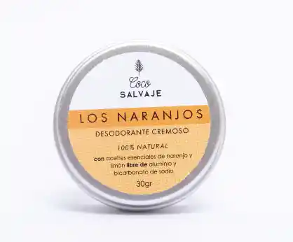 Desodorante Cremoso Coco Salvaje 30g - Los Naranjos