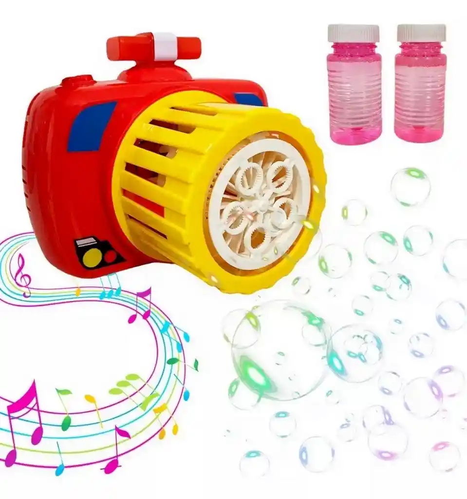 Cámara Burbujas Automática Juguete Para Niñas + Liquido