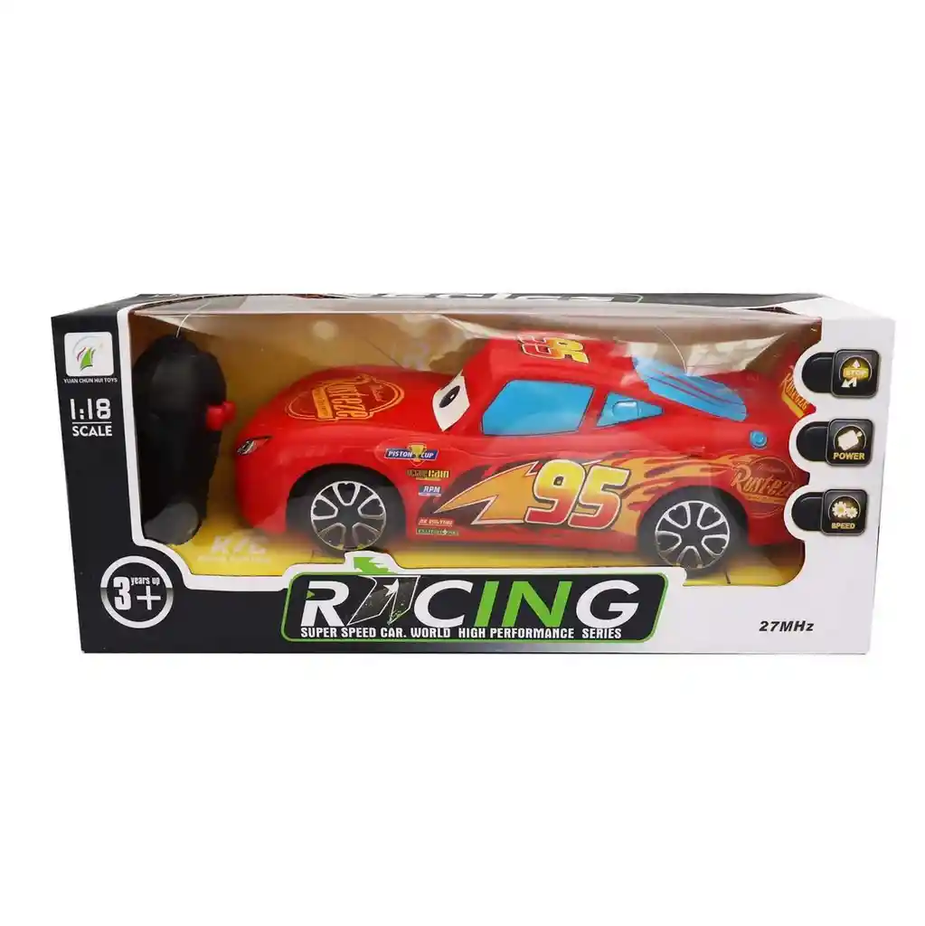 Carro Control Remoto Rayo Mcqueen Cars Juguete + Baterias Dayoshop