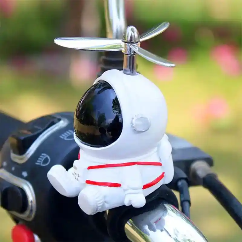 Astronauta En Resina Para Motocicleta Bicicleta O Scooter