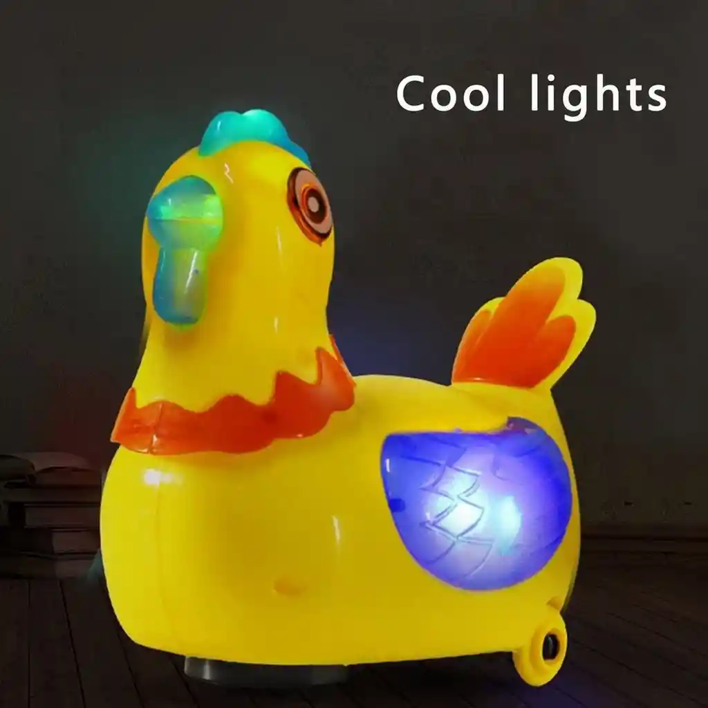 Juguete Musical Gallina Pone Huevo Niños Luces + Baterias Dayoshop