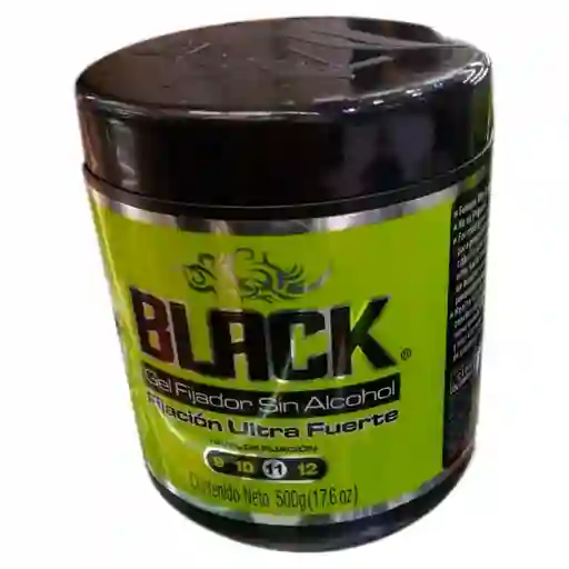 Gel Rolda Black Cabello 500gr Brilla Oscuro