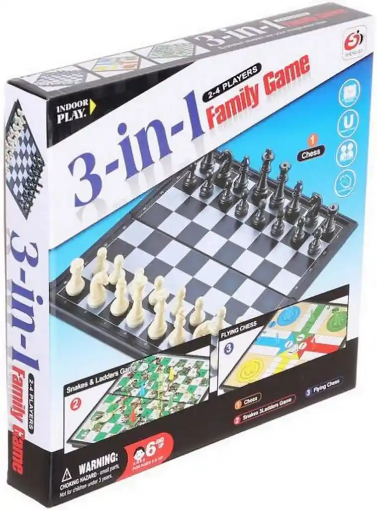 Ajedrez Juego Didactico Mesa Magnetico 3 En 1 Imantado Dayoshop