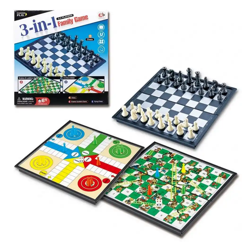 Ajedrez Juego Didactico Mesa Magnetico 3 En 1 Imantado Dayoshop