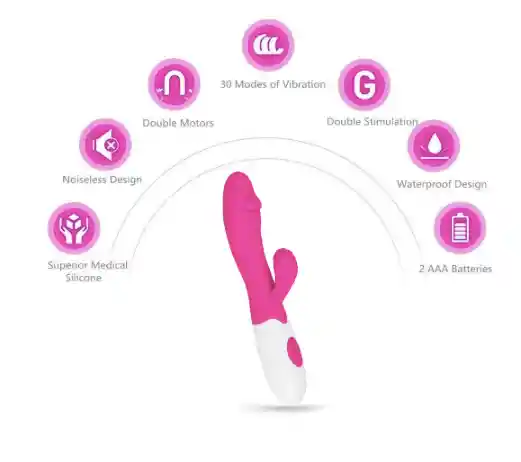 Consolador Vibrador De Punto G 30 Velocidades