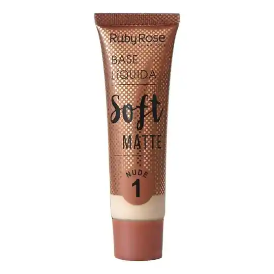  Base Liquida Soft Matte Nude 1 RUBY ROSE 