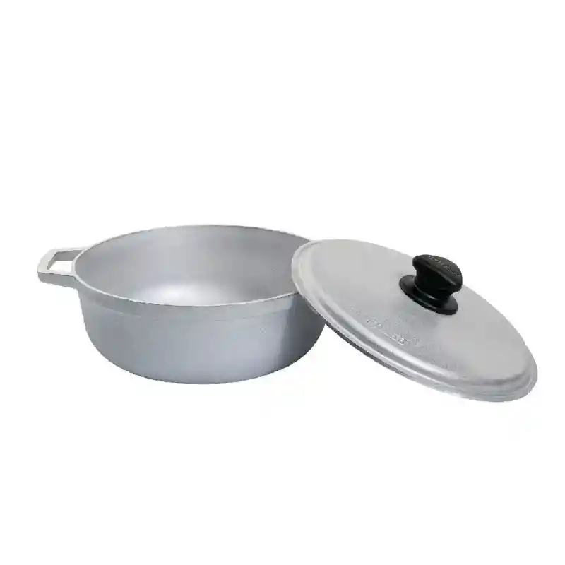 Caldero Imusa #0 Aluminio Fundido Natural Con Tapa 14cm