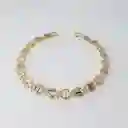 Pulsera Estrella Enamorada Tono Tres Oros