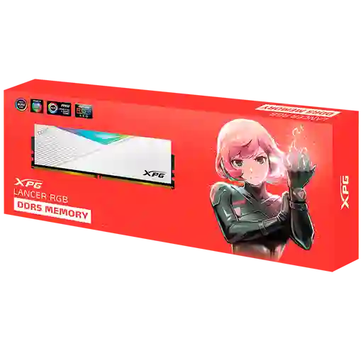 Memoria Ram Pc Xpg Lancer Ddr5 32gb 6000mt/s Rgb (blanco)