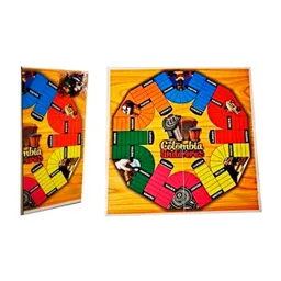 Juego Parqués Doblar Plegable Imantado 48cm Doble Cara 4 Y 6