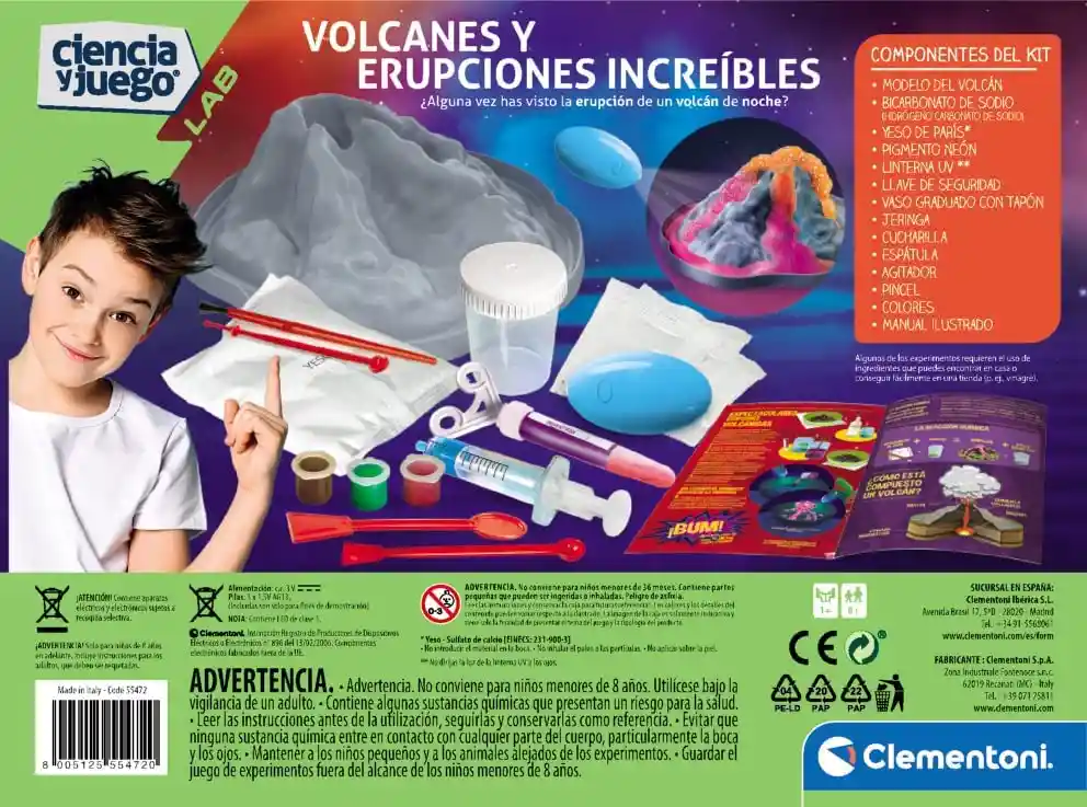 Experimento De Juguete : Kit Volcán Mágico