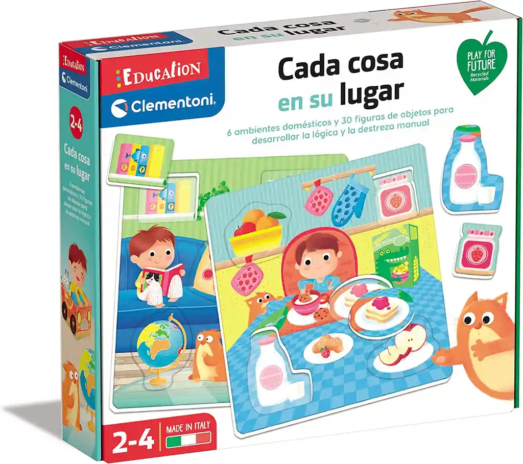 Juego Didáctico Niño Cada Cosa En Su Lugar 6 Escenarios Niña