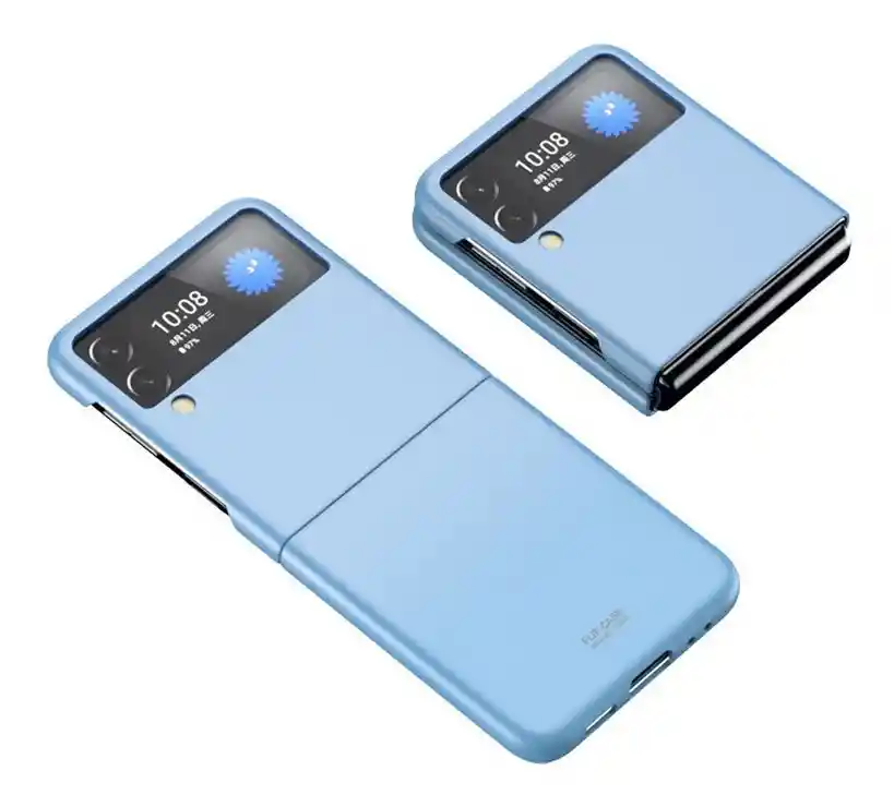 Estuche Para Samsung Galaxy Z Flip 4 En Azul Claro