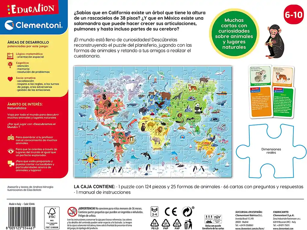 Rompecabezas Y Juego De Mesa Descubriendo El Mundo Didactico