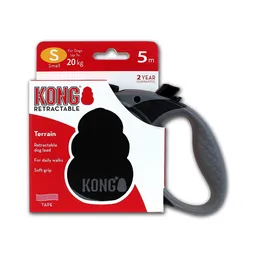 Kong Correa Retractil Terrain Negra / S-20kg