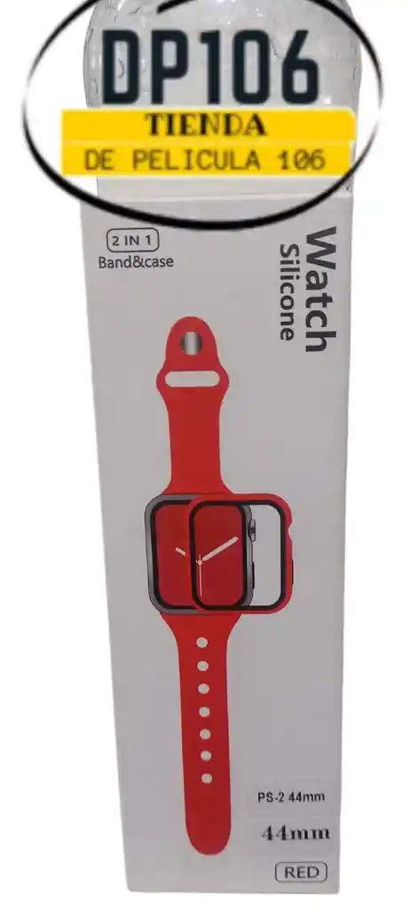 Pulso Y Protector Smart Watch 42/ 44 Mm Rojo