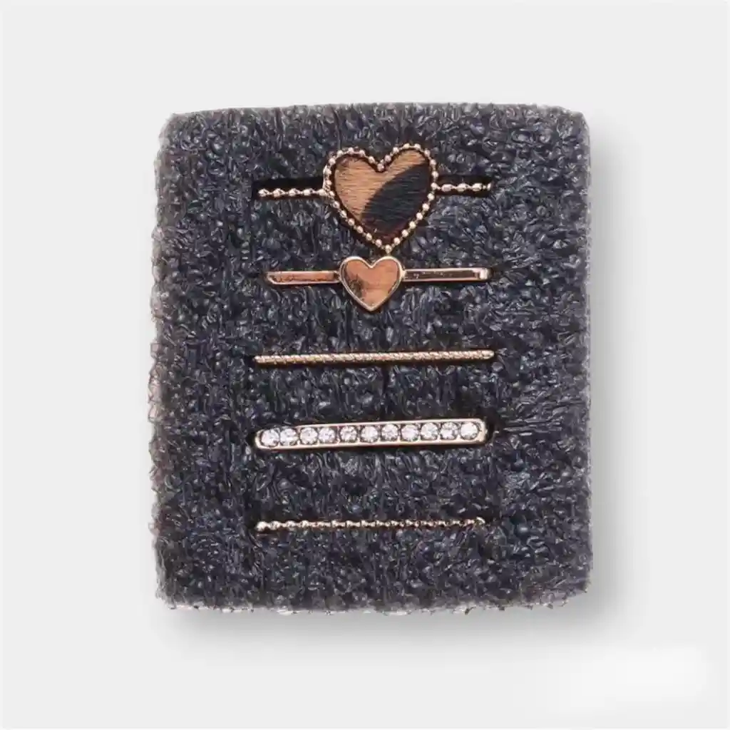 Kit De Accesorios Decorativos Para Pulsos De Apple Watch (corazon Leopardo)