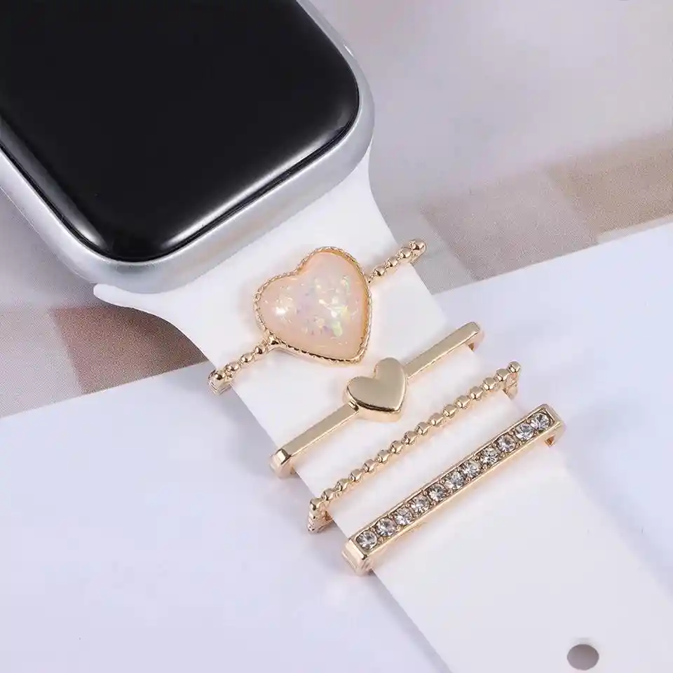 Kit De Accesorios Decorativos Para Pulsos De Apple Watch (princess Heart)