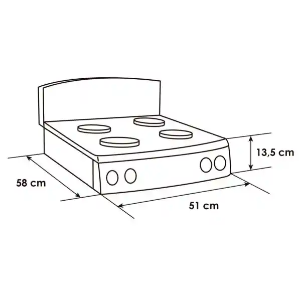 Sobremesa 4pt Abba Negro