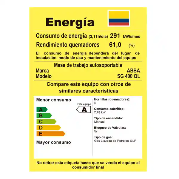 Sobremesa 4pt Abba Negro