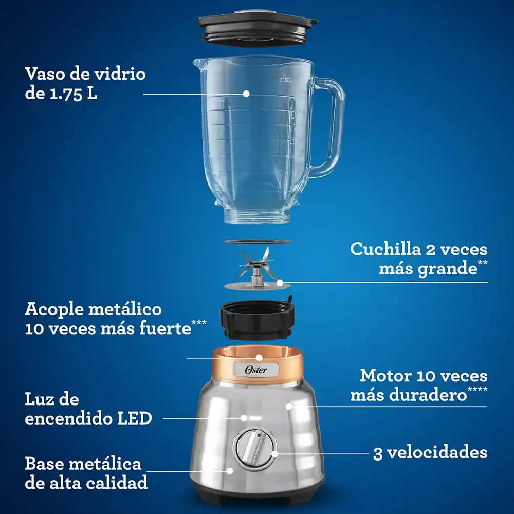 Licuadora Oster Max 3 Velocidades