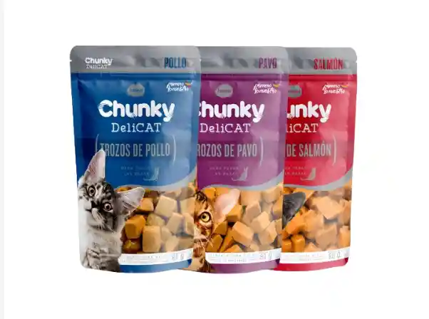 Chunky Sobre Delicat Trozos Para Gato X 80gr