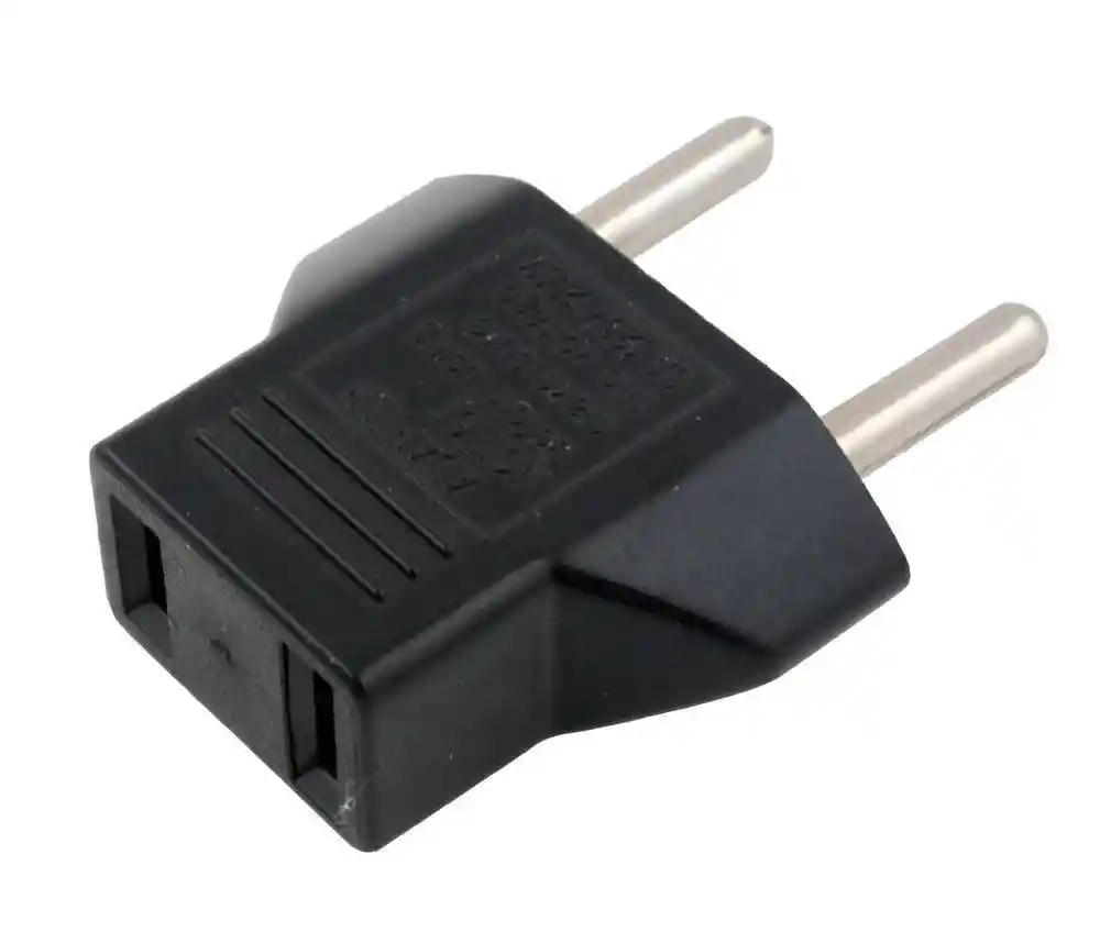 Convertidor Adaptador Plano A Redondo (americano A Europeo)