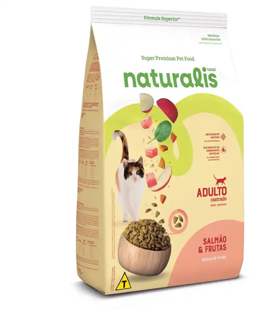 Naturalis Gatos Castrados Salmon Y Frutas X 1.5 Kg