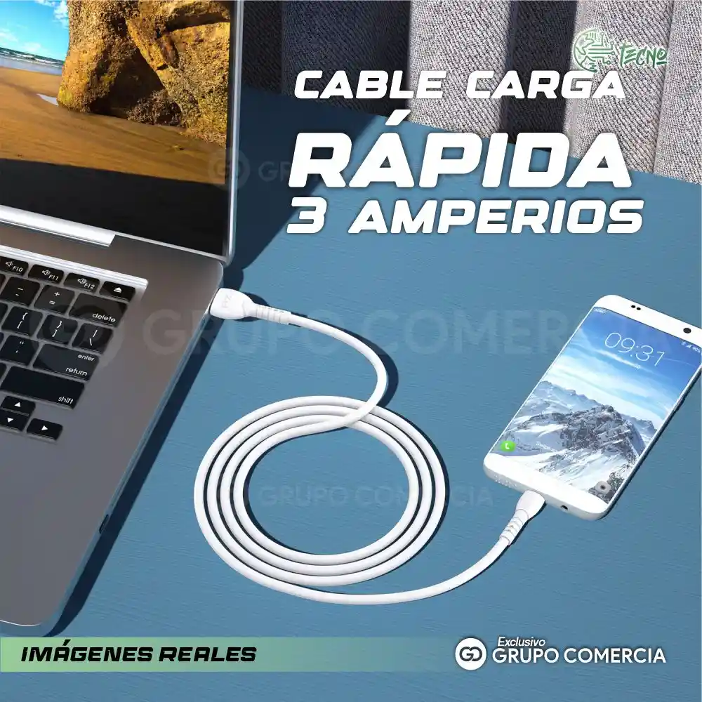 Cable De Carga Para Iphone Cargador De 2 Metros