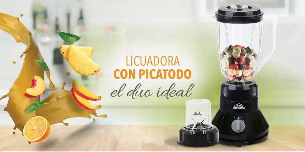 Licuadora Y Picatodo Home Elements