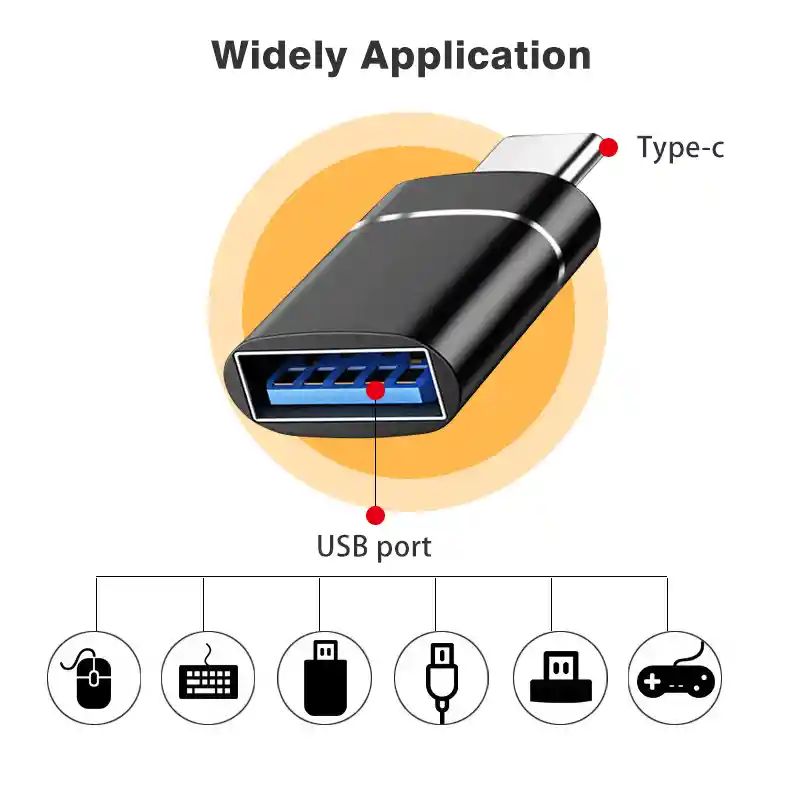 Convertidor De Tipo C Macho A Usb 3.0 Hembra Otg Carga Datos