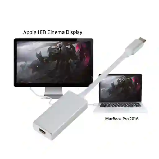 Convertidor Tipo C A Mini Display Port Hembra Apple Cinema