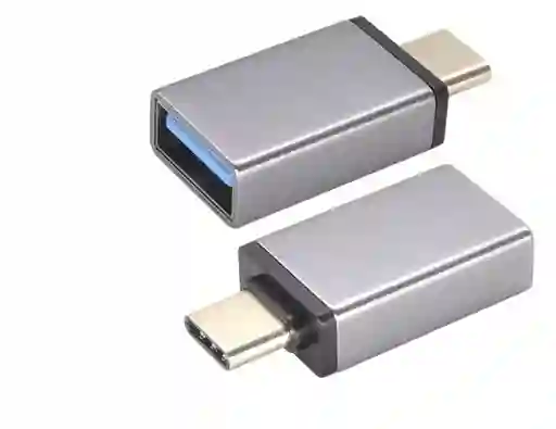 Adaptador Tipo C Macho A Usb A Hembra Otg Usb A A Usb C 2.0, 3.0 Plateado