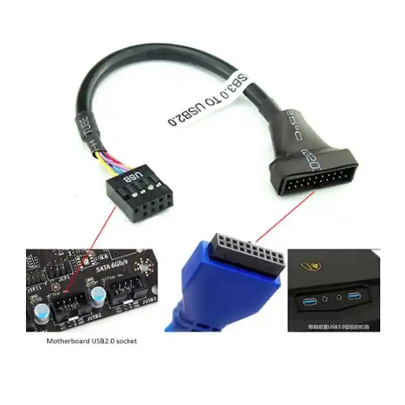 Convertidor Interno De Puerto Usb 3.0 A Usb 2.0