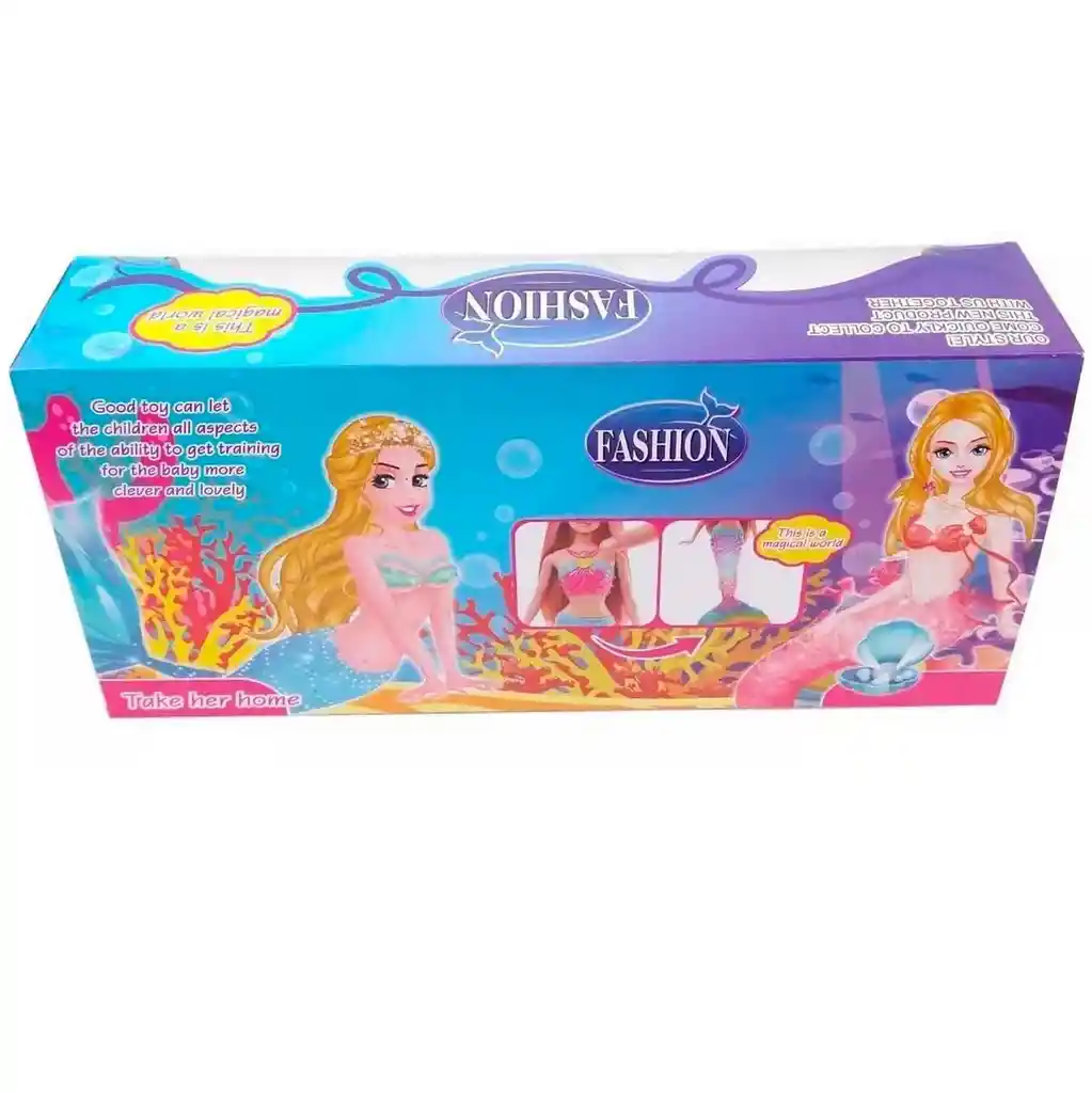 Muñeca Princesa Sirena Ariel Luces Niña Sonido + Baterias Dayoshop