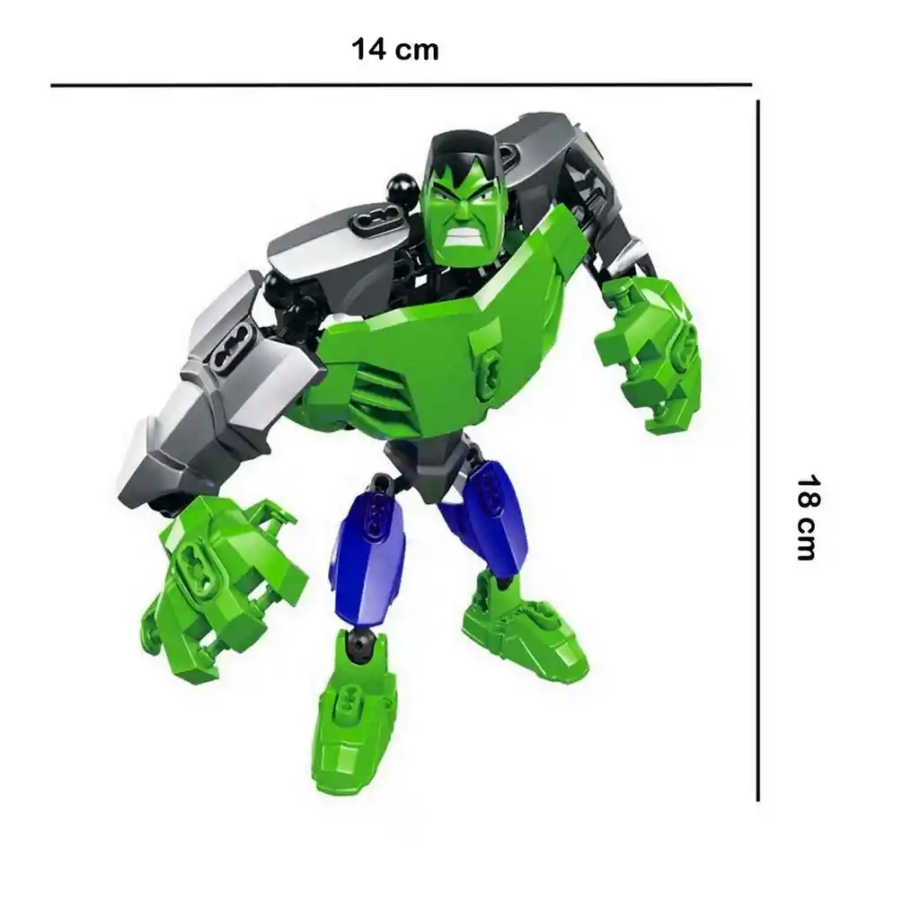 Figura De Acción Hulk Hombre Incre Armable Juguete Colección Dayoshop