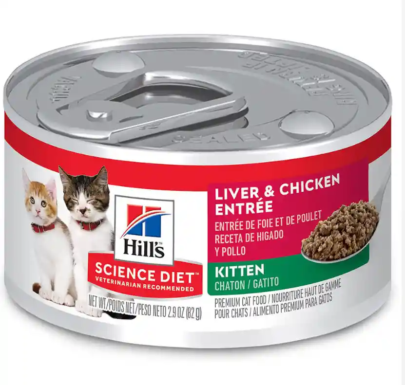 Hills Lata Kitten Higado Y Pollo X 5.5oz-156gr